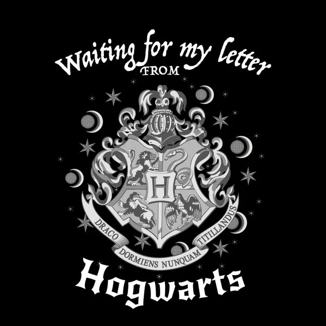 Harry Potter Waiting For My Letter From Hogwarts Herren T-Shirt - Schwarz