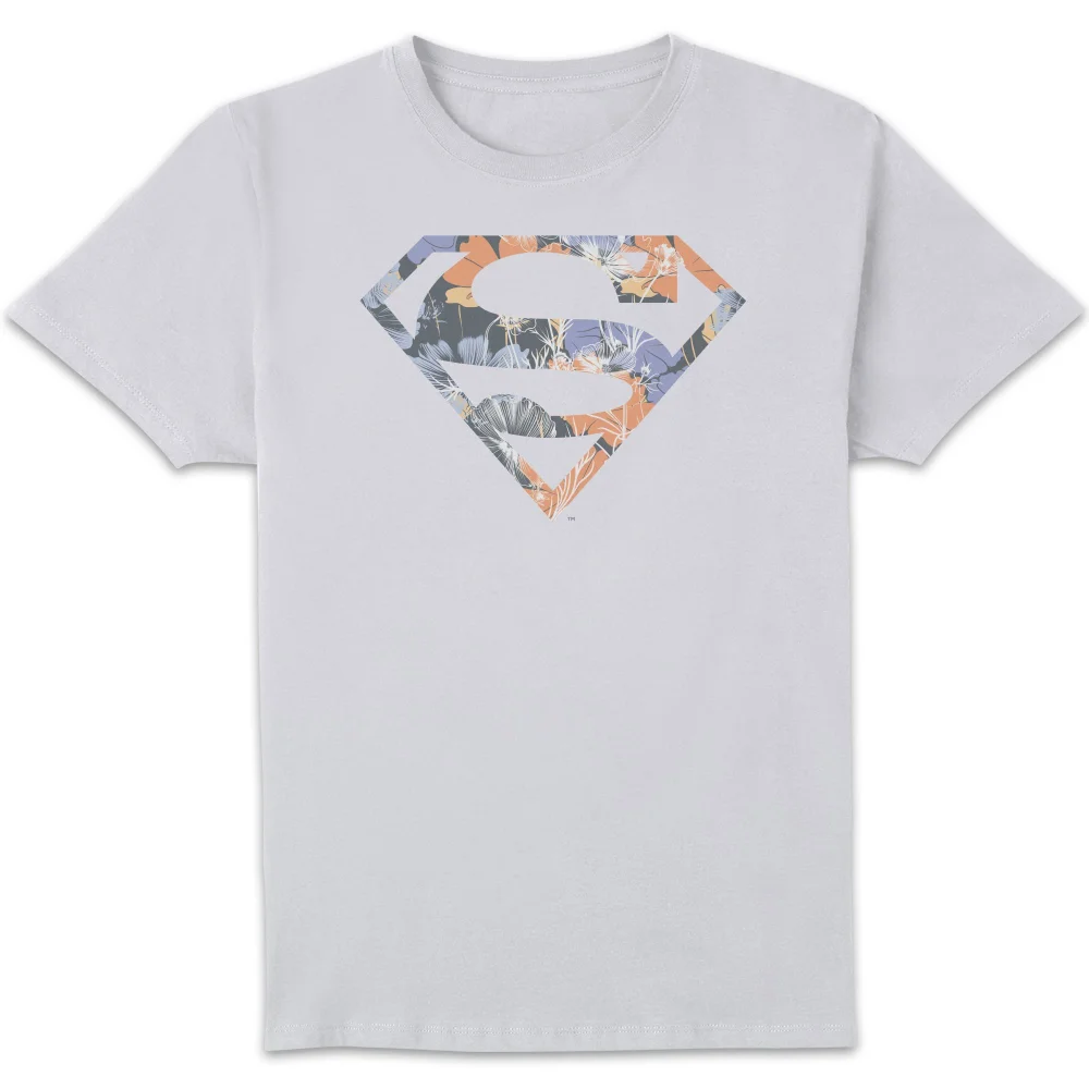 DC Originals Floral Superman Herren T-Shirt - Weiß - S Bild 1