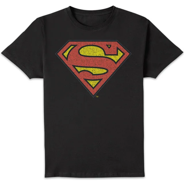 Originals Official Superman Crackle Logo Herren T-Shirt - Schwarz