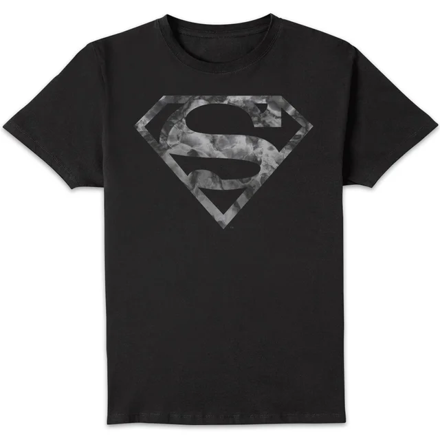 DC Originals Marble Superman Logo Herren T-Shirt - Schwarz
