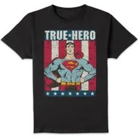 DC Originals Superman True Hero Herren T-Shirt - Schwarz