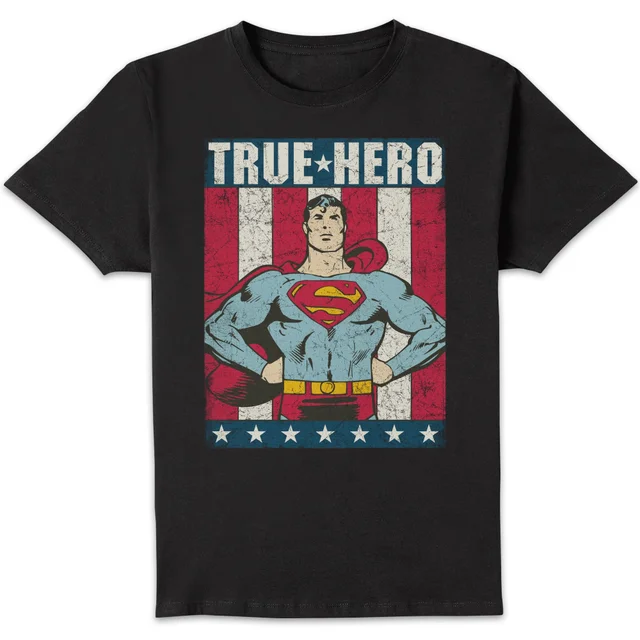 DC Originals Superman True Hero Herren T-Shirt - Schwarz