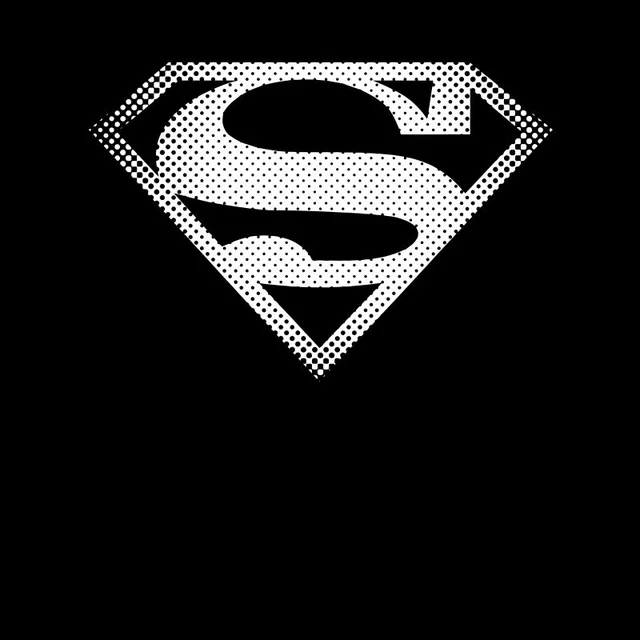 DC Originals Superman Spot Logo Herren T-Shirt - Schwarz