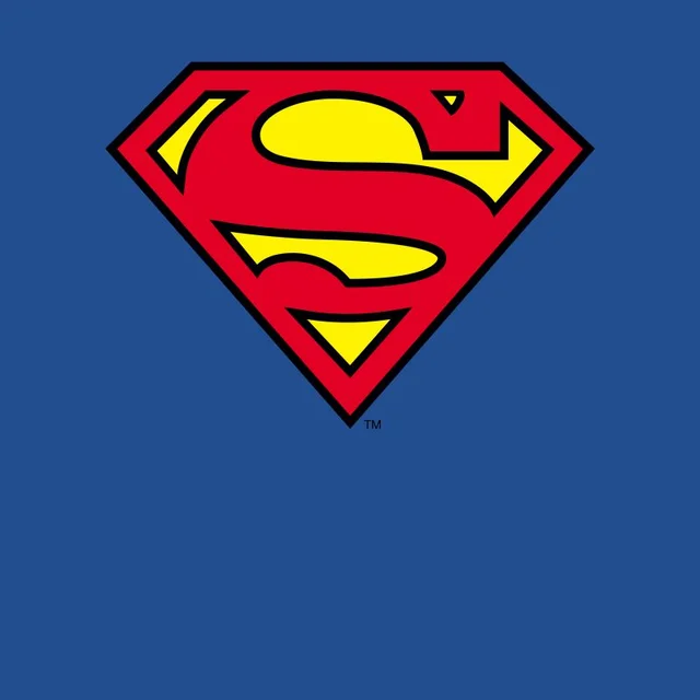 DC Originals Official Superman Shield Herren T-Shirt - Royal Blau