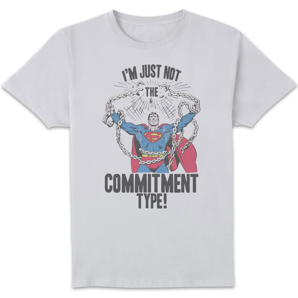 DC Originals Superman Commitment Type Herren T-Shirt - Weiß - S Bild 1