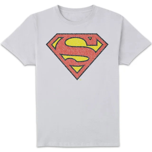 Originals Official Superman Crackle Logo Herren T-Shirt - Weiß