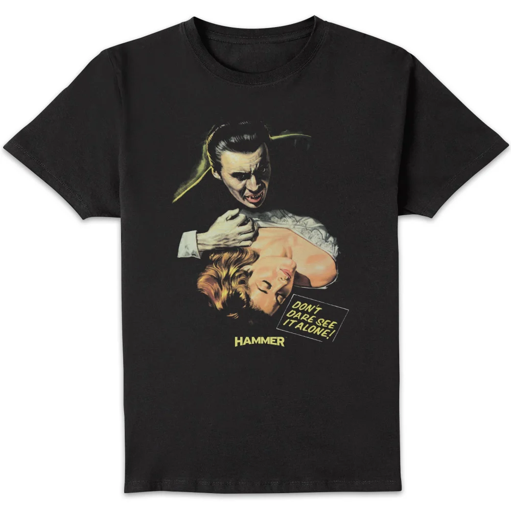 Hammer Horror Dracula Don't Dare See It Alone Men's T-Shirt - Black - S Bild 1