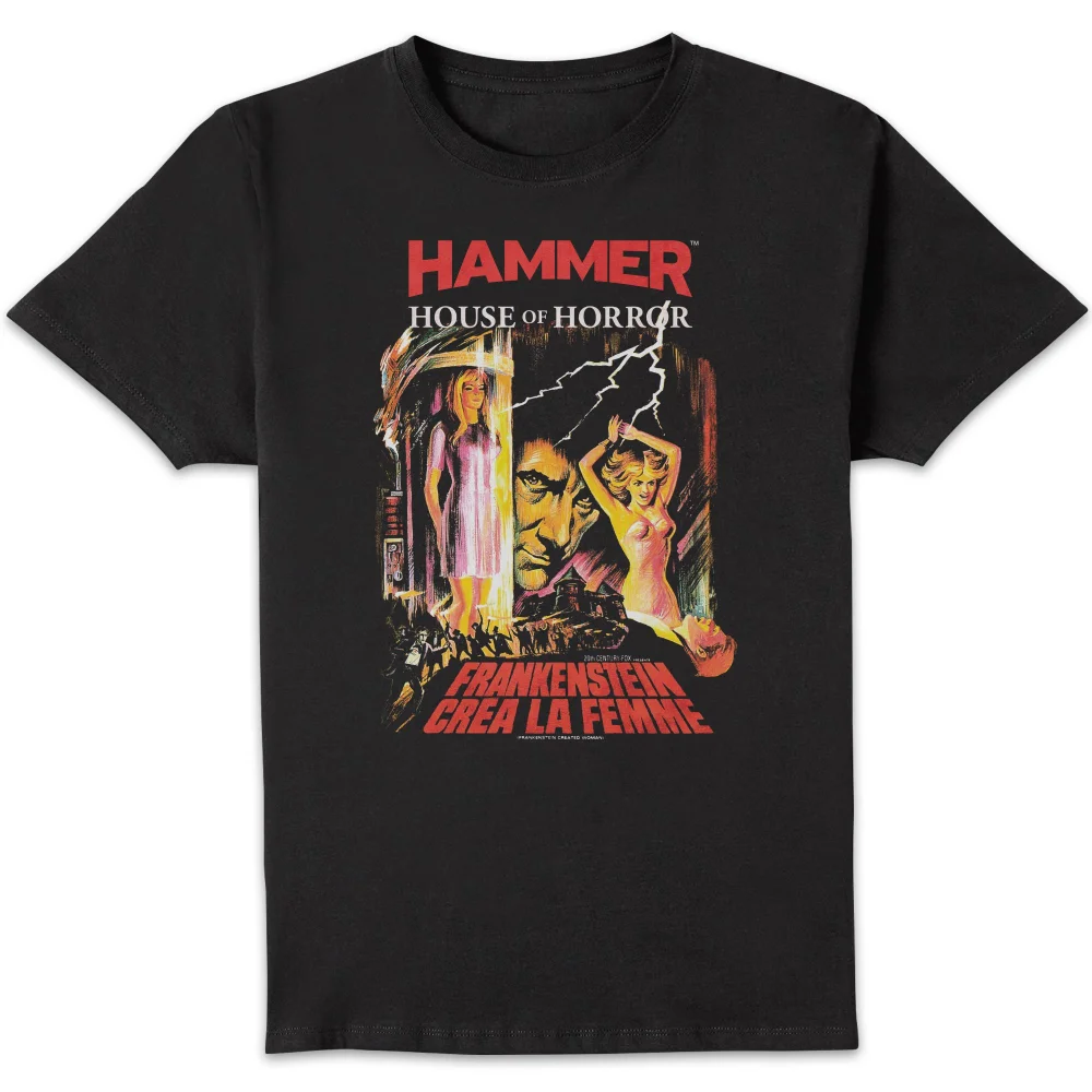 Hammer Horror Frankenstein Crea La Femme Men's T-Shirt - Black - S Bild 1