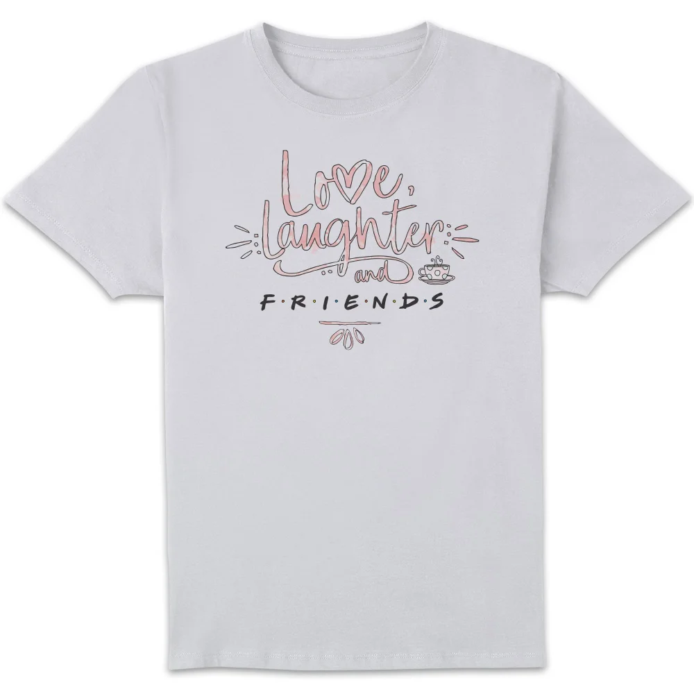 Friends Love Laughter Herren T-Shirt - Weiß - S Bild 1