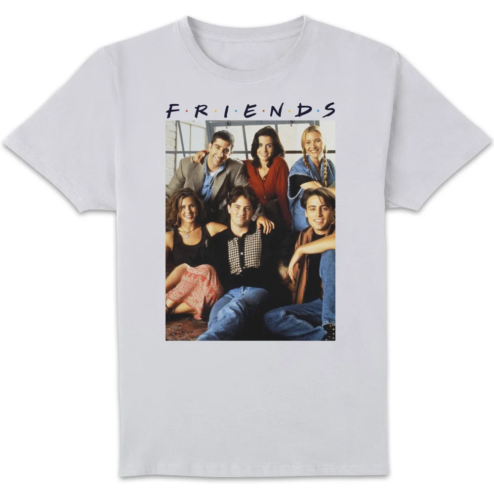 Friends Vintage Character Shot Herren T-Shirt - Weiß - S Bild 1