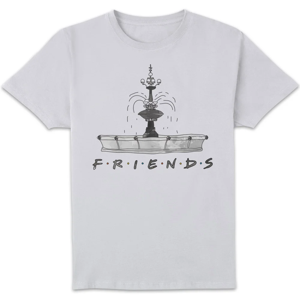 Friends Fountain Sketch Herren T-Shirt - Weiß - S Bild 1