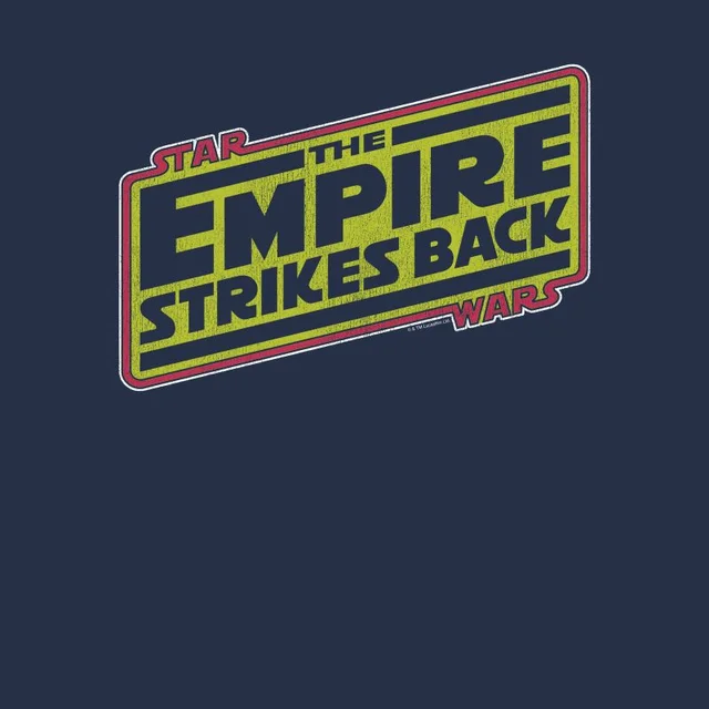 Star Wars Classic Empire Strikes Back Logo Herren T-Shirt - Navy Blau
