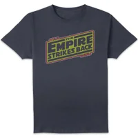 Star Wars Classic Empire Strikes Back Logo Herren T-Shirt - Navy Blau