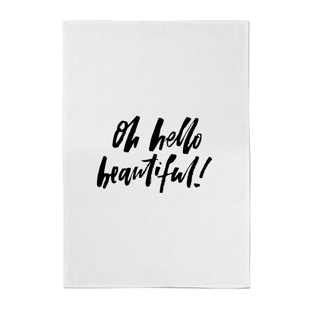 PlanetA444 Oh Hello Beautiful Cotton Tea Towel Bild 1