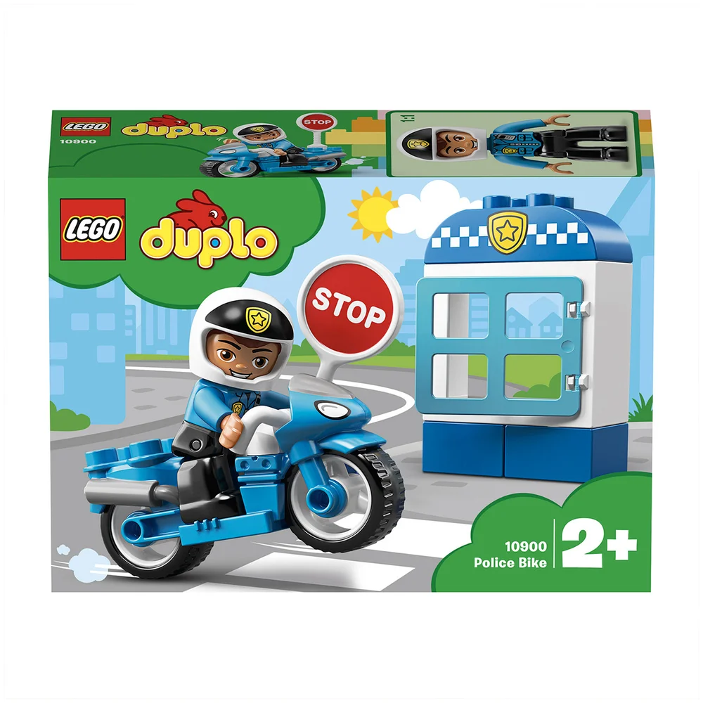 LEGO DUPLO Town: Polizeimotorrad und Polizist Bausteinset (10900) Bild 1