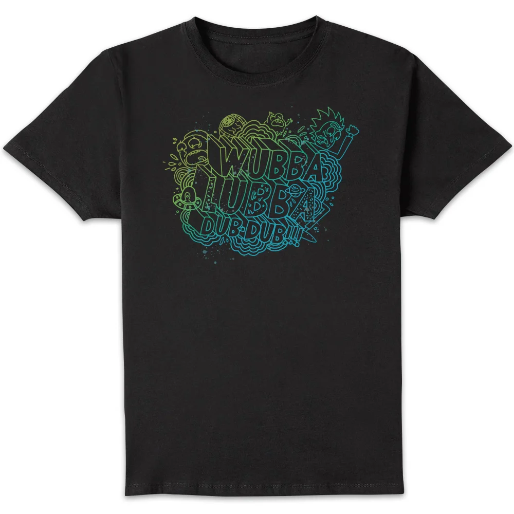 Rick and Morty Wubba Lubba Dub Dub Herren T-Shirt - Schwarz - S Bild 1