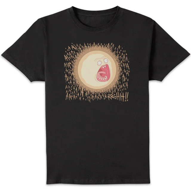 Rick and Morty Screaming Sun Herren T-Shirt - Schwarz