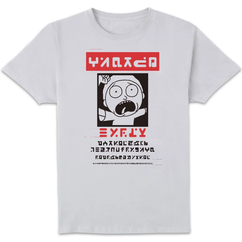 Rick and Morty Wanted Morty Herren T-Shirt - Weiß - S Bild 1