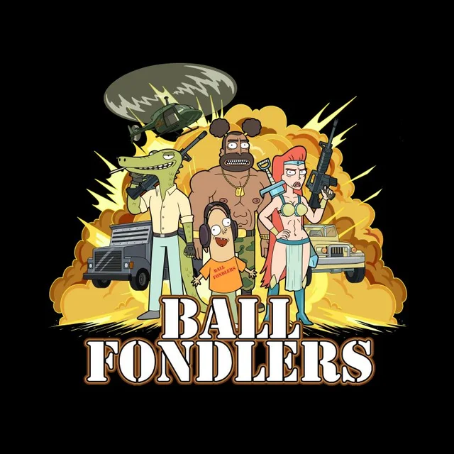 Rick and Morty Ball Fondlers Herren T-Shirt - Schwarz