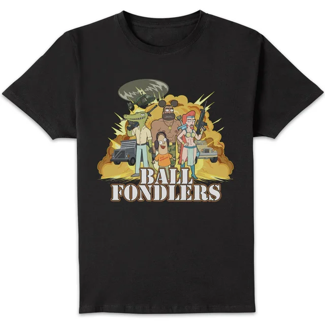 Rick and Morty Ball Fondlers Herren T-Shirt - Schwarz