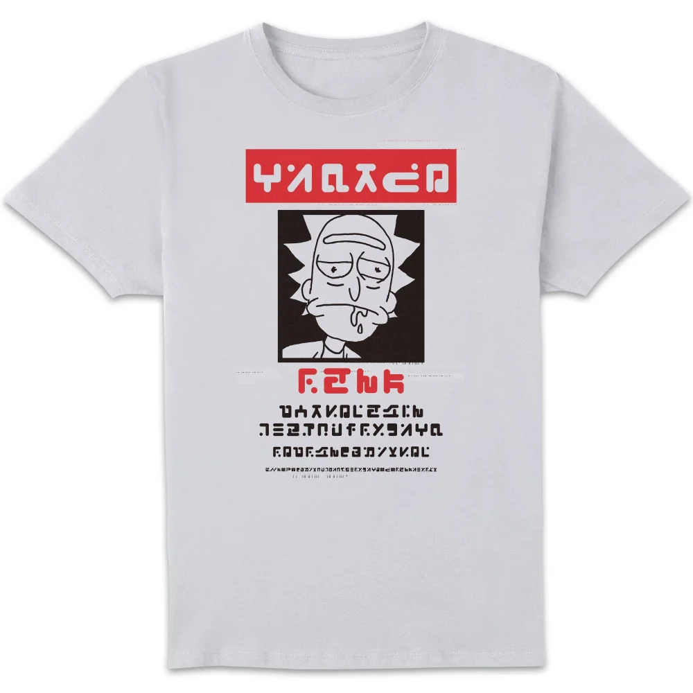 Rick and Morty Wanted Rick Herren T-Shirt - Weiß - S Bild 1