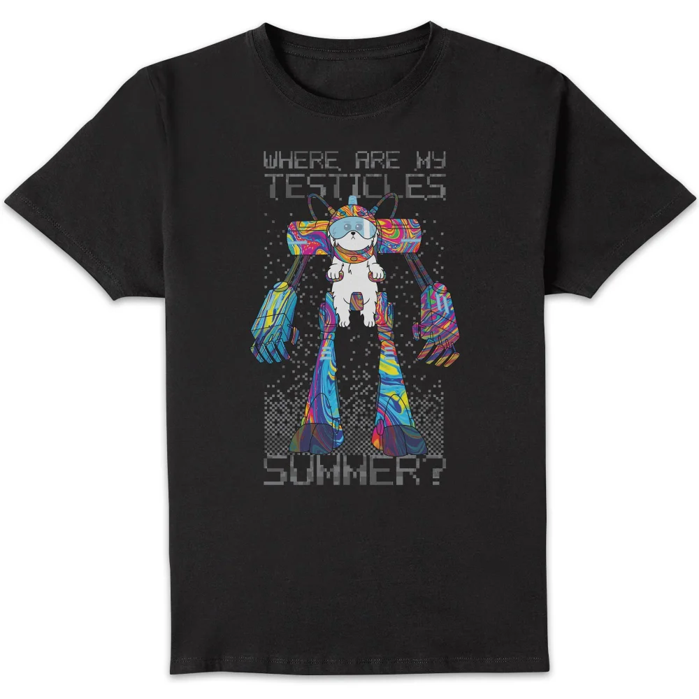 Rick and Morty Where Are My Testicles Summer Herren T-Shirt - Schwarz - S Bild 1