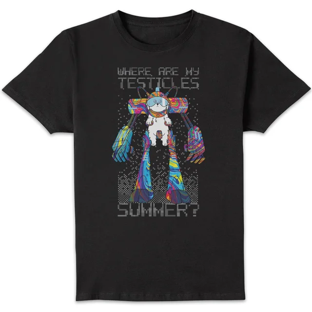 Rick and Morty Where Are My Testicles Summer Herren T-Shirt - Schwarz