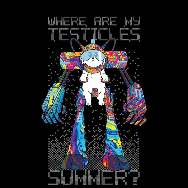 Rick and Morty Where Are My Testicles Summer Herren T-Shirt - Schwarz