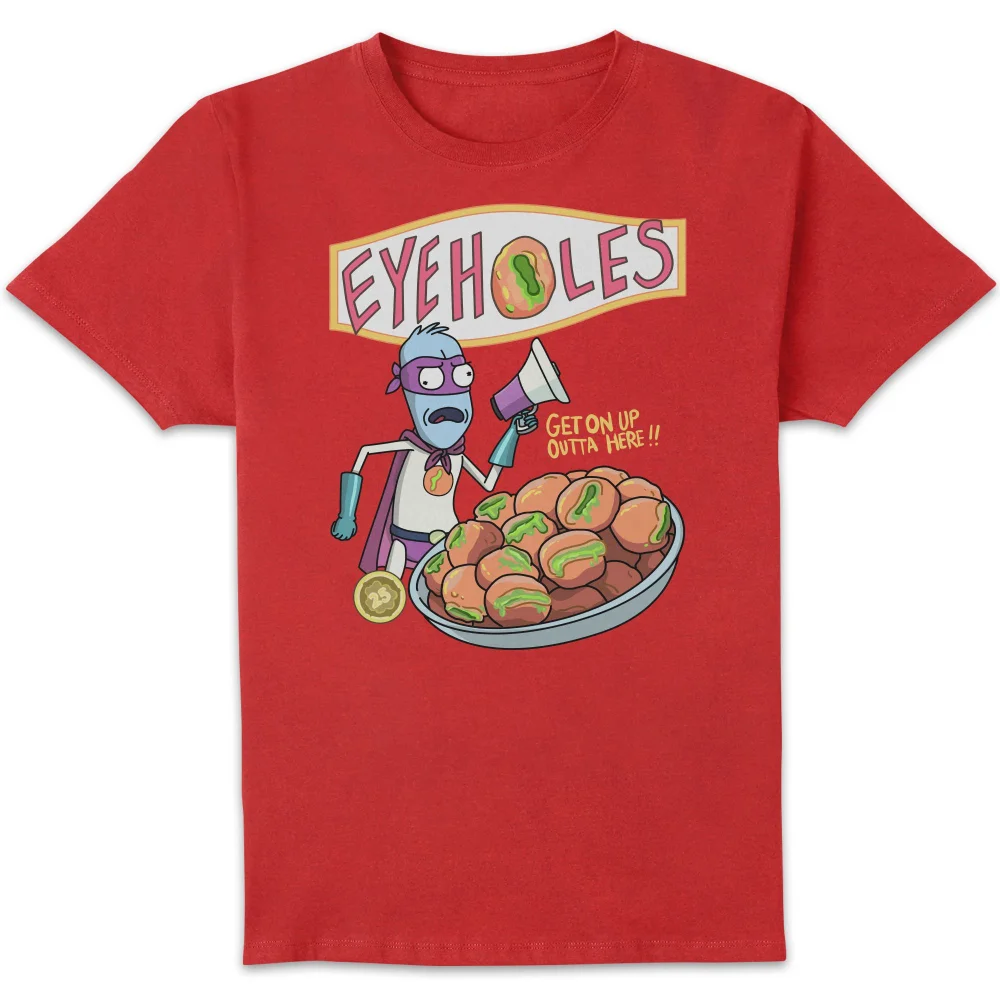 Rick and Morty Eyeholes Herren T-Shirt - Zavvi Exklusiv - Rot - S Bild 1