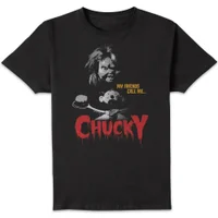 Chucky My Friends Call Me Chucky Herren T-Shirt - Schwarz