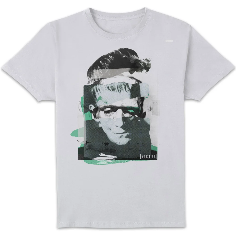 Universal Monsters Frankenstein Collage Herren T-Shirt - Weiß - S Bild 1