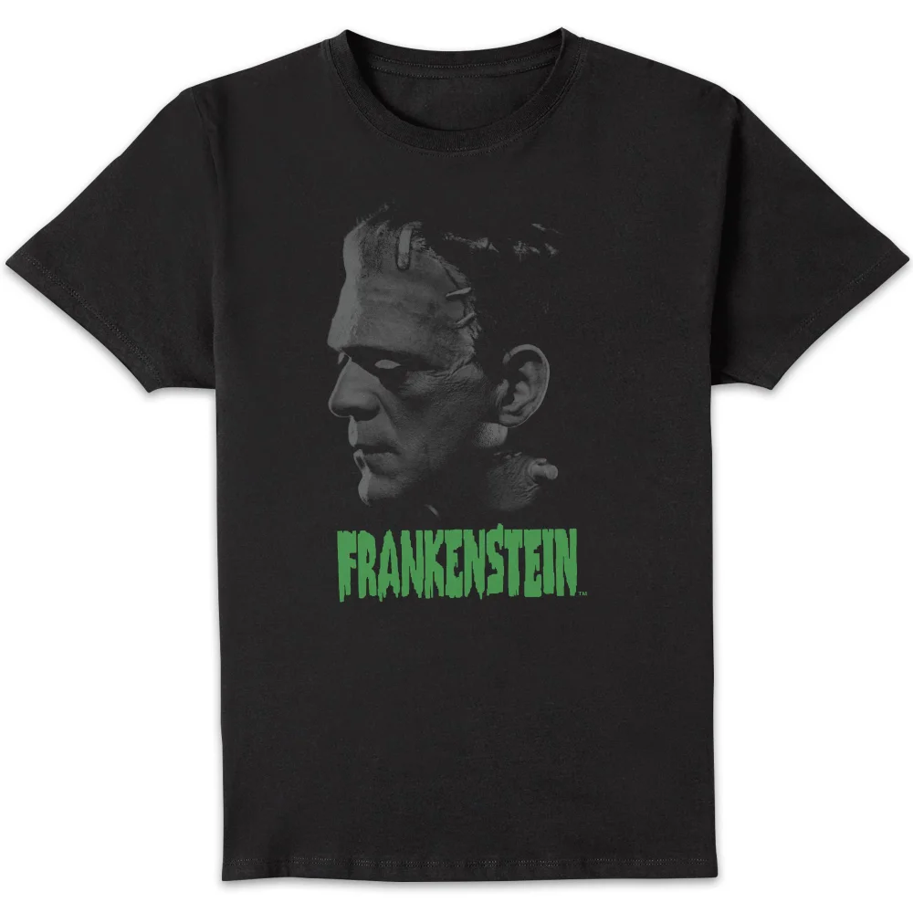 Universal Monsters Frankenstein Grauscale Herren T-Shirt - Schwarz - S Bild 1