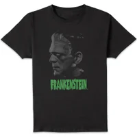 Universal Monsters Frankenstein Grauscale Herren T-Shirt - Schwarz - undefined undefined