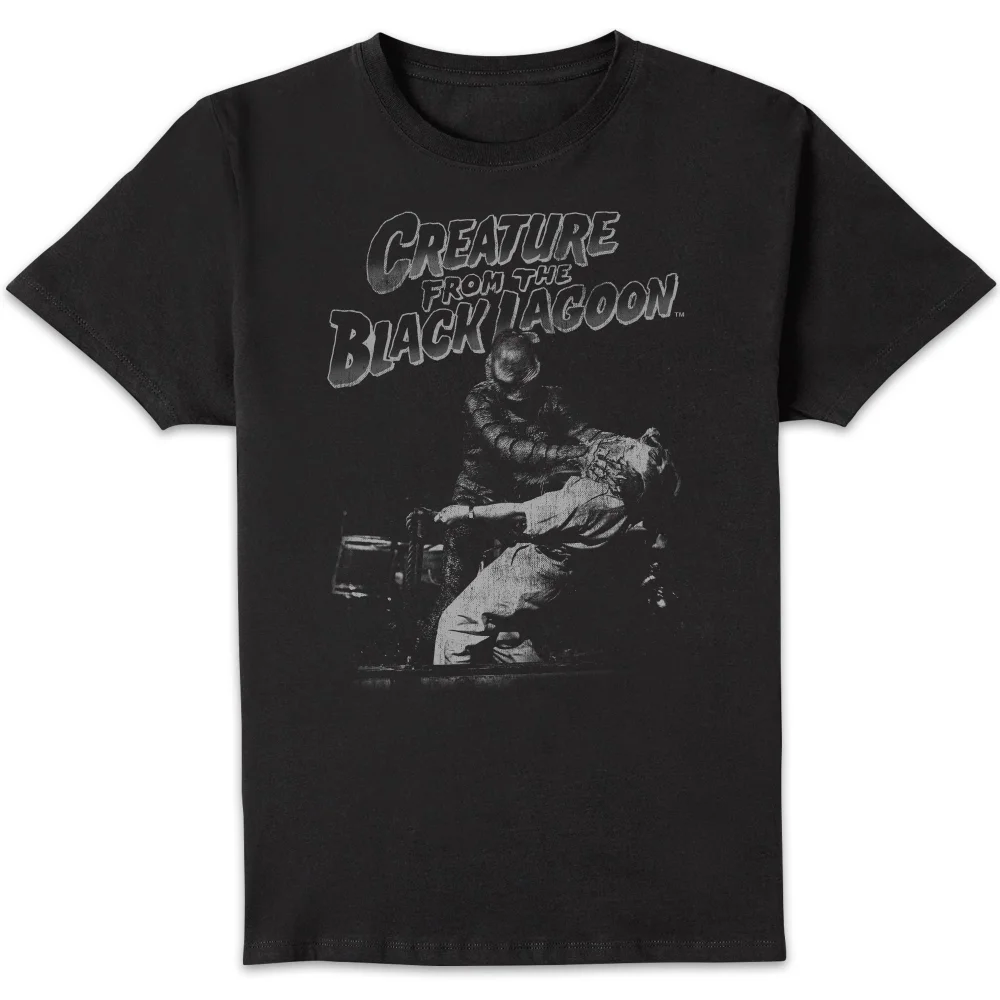 Universal Monsters Der Schrecken Vom Amazonas Schwarz And Weiß Herren T-Shirt - Schwarz - S Bild 1