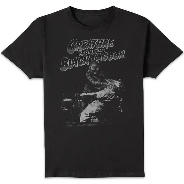 Universal Monsters Der Schrecken Vom Amazonas Schwarz And Weiß Herren T-Shirt - Schwarz
