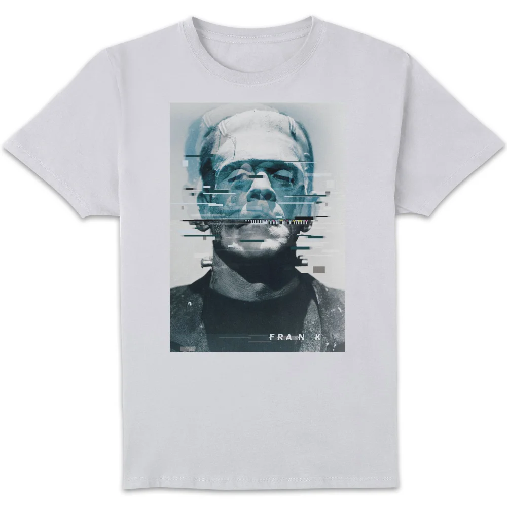 Universal Monsters Frankenstein Glitch Herren T-Shirt - Weiß - S Bild 1