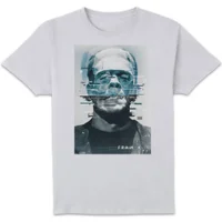 Universal Monsters Frankenstein Glitch Herren T-Shirt - Weiß - undefined undefined