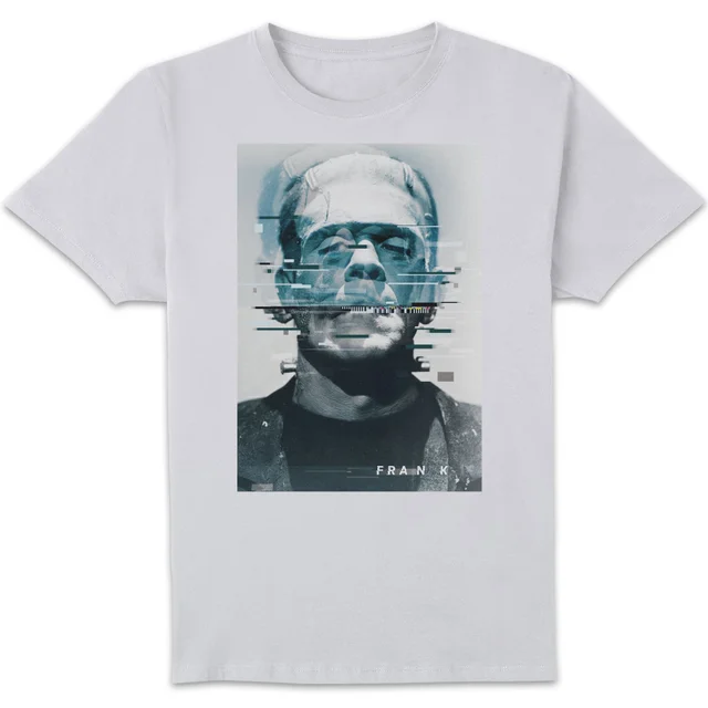 Universal Monsters Frankenstein Glitch Herren T-Shirt - Weiß