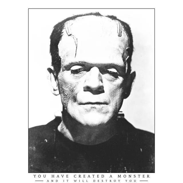 Universal Monsters Frankenstein Portrait Herren T-Shirt - Weiß