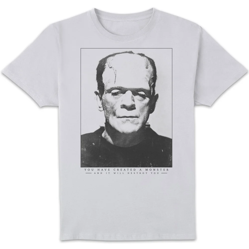 Universal Monsters Frankenstein Portrait Herren T-Shirt - Weiß - S Bild 1