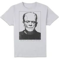Universal Monsters Frankenstein Portrait Herren T-Shirt - Weiß - undefined undefined
