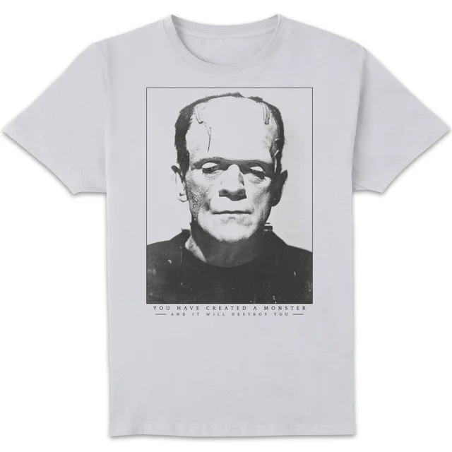 Universal Monsters Frankenstein Portrait Herren T-Shirt - Weiß