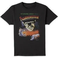 Universal Monsters Frankenstein Vintage Poster Herren T-Shirt - Schwarz