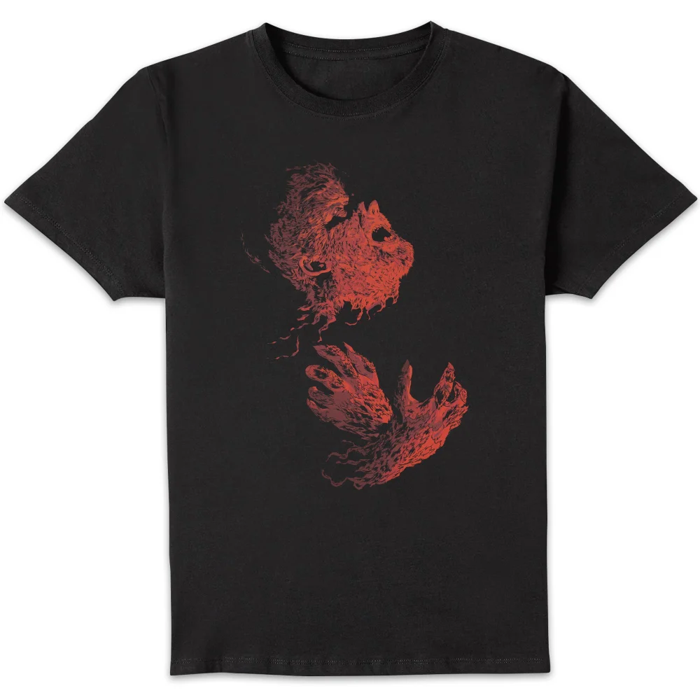 Universal Monsters Der Wolfsmensch Illustrated Herren T-Shirt - Schwarz - S Bild 1