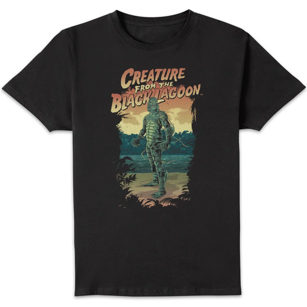 Universal Monsters Der Schrecken Vom Amazonas Illustrated Herren T-Shirt - Schwarz - S Bild 1