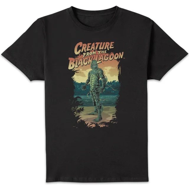 Universal Monsters Der Schrecken Vom Amazonas Illustrated Herren T-Shirt - Schwarz