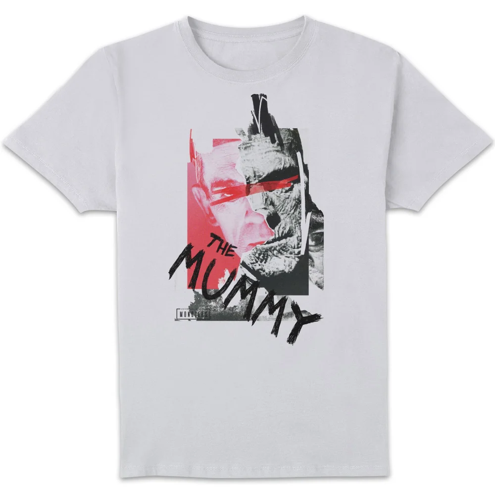Universal Monsters Die Mumie Collage Herren T-Shirt - Weiß - S Bild 1