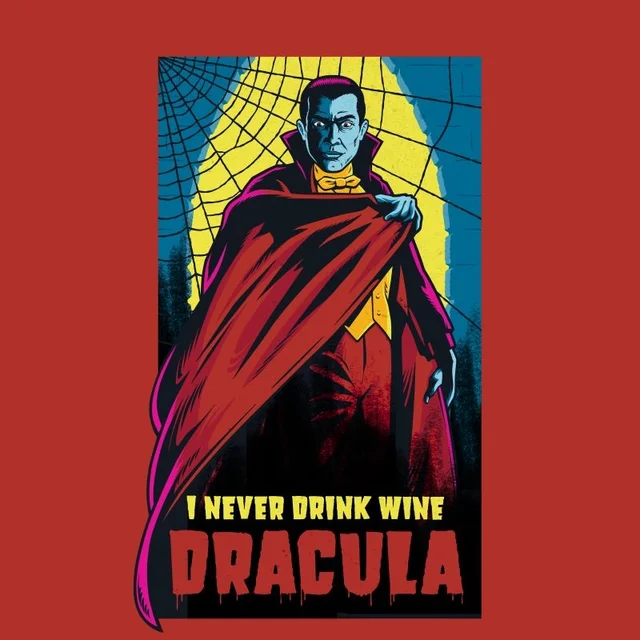 Universal Monsters Dracula Retro Herren T-Shirt - Rot