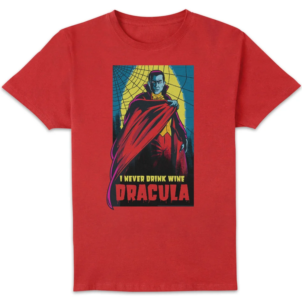 Universal Monsters Dracula Retro Herren T-Shirt - Rot - S Bild 1