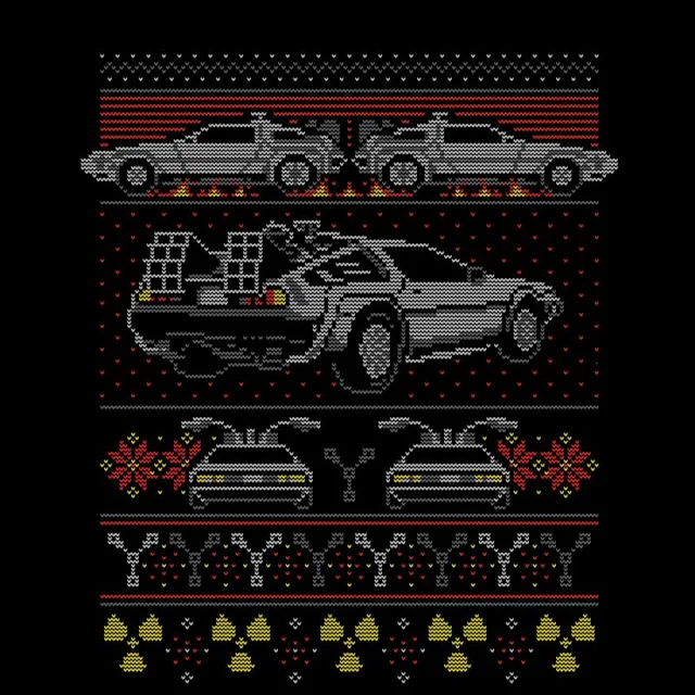 Zurück In Die Zukunft Back In Time For Christmas Herren T-Shirt - Schwarz